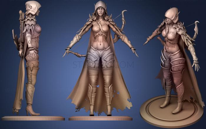 3D model Sylvanas Windrunner (STL)